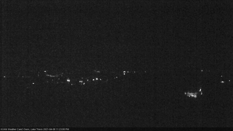 Lake Travis webcam, April 8, 2021 11:25 PM CT