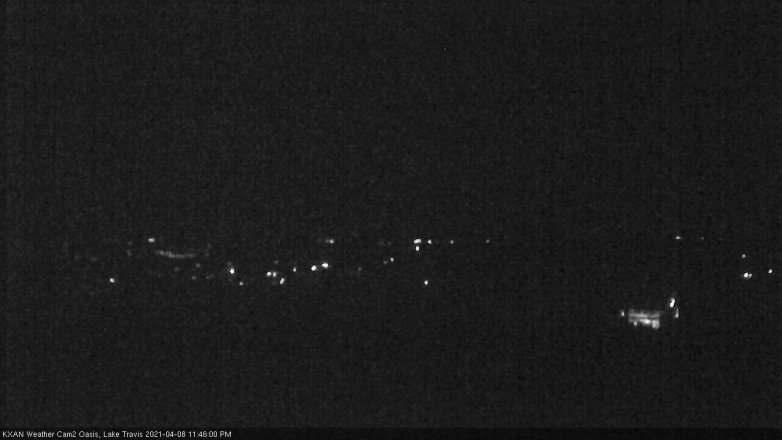 Lake Travis webcam, April 8, 2021 11:45 PM CT