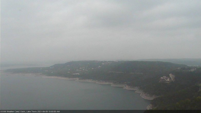 Lake Travis webcam, April 9, 2021 10:00 AM CT