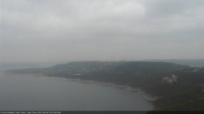 Lake Travis webcam, April 9, 2021 10:25 AM CT