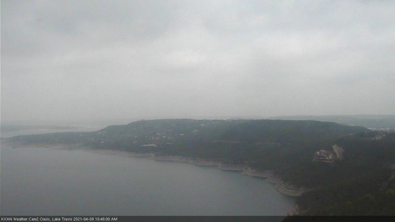 Lake Travis webcam, April 9, 2021 10:45 AM CT