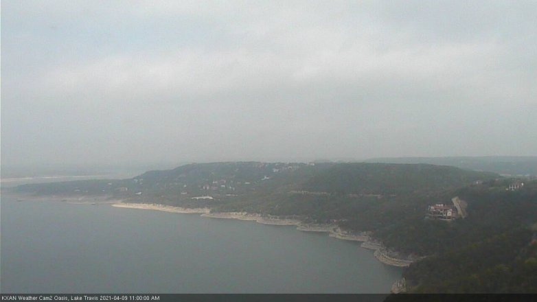 Lake Travis webcam, April 9, 2021 11:00 AM CT
