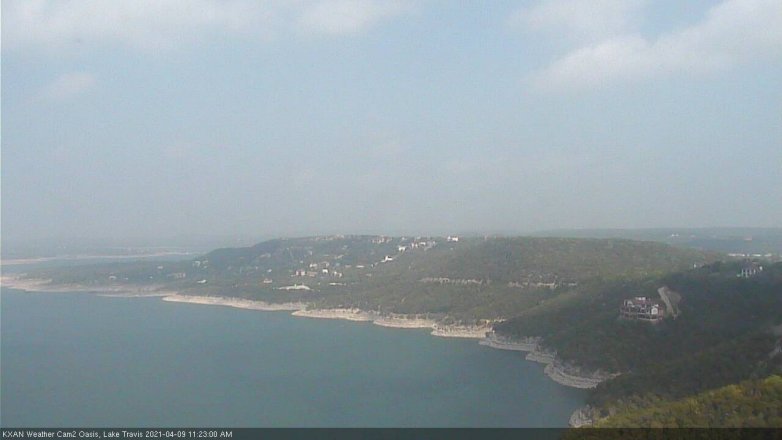 Lake Travis webcam, April 9, 2021 11:25 AM CT