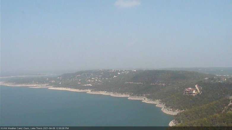 Lake Travis webcam, April 9, 2021 12:00 PM CT