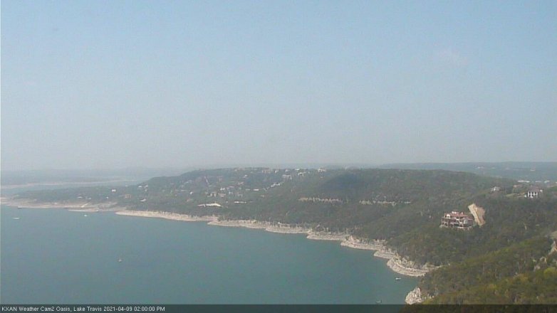 Lake Travis webcam, April 9, 2021 2:00 PM CT