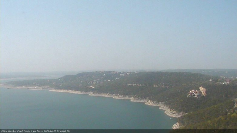 Lake Travis webcam, April 9, 2021 2:45 PM CT