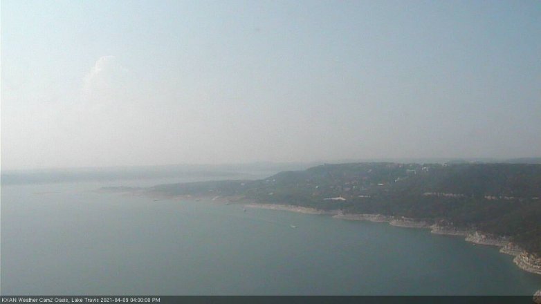 Lake Travis webcam, April 9, 2021 4:00 PM CT