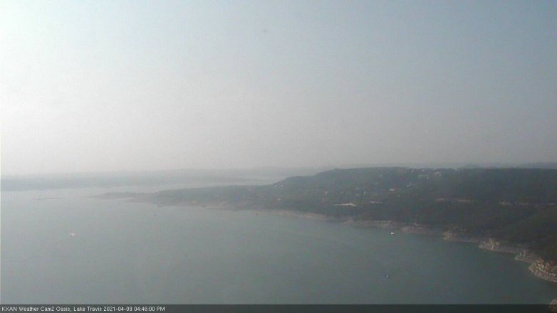 Lake Travis webcam, April 9, 2021 4:45 PM CT