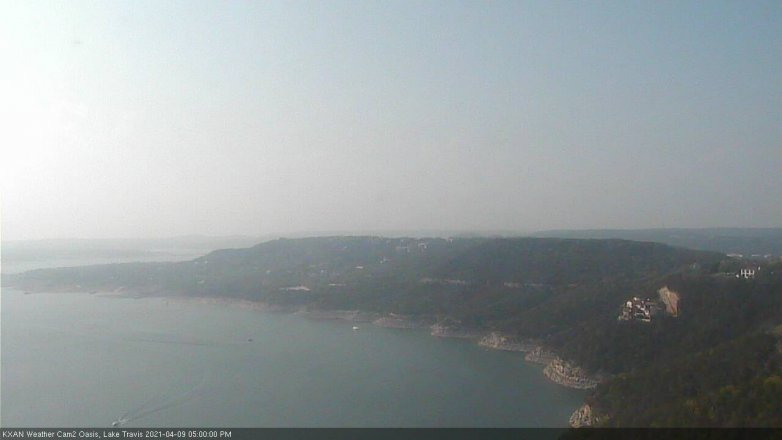 Lake Travis webcam, April 9, 2021 5:00 PM CT