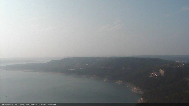 Lake Travis webcam, April 9, 2021 5:25 PM CT