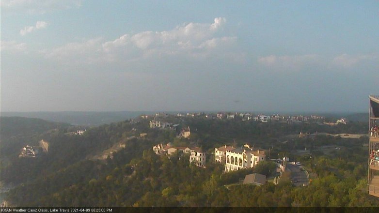 Lake Travis webcam, April 9, 2021 6:25 PM CT