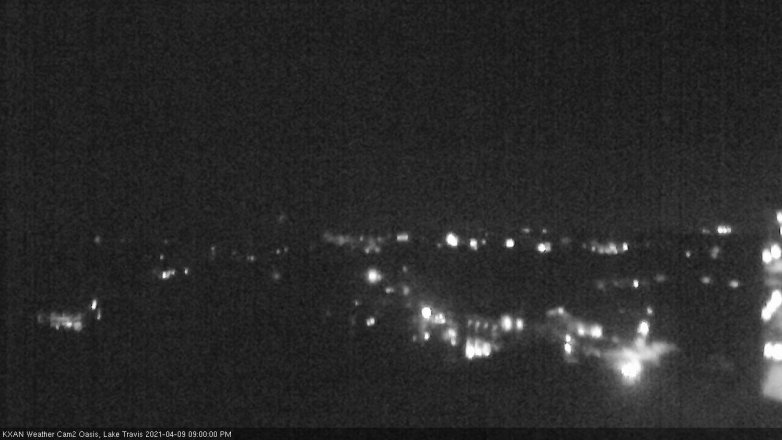 Lake Travis webcam, April 9, 2021 9:00 PM CT