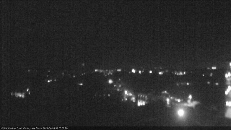 Lake Travis webcam, April 9, 2021 9:25 PM CT