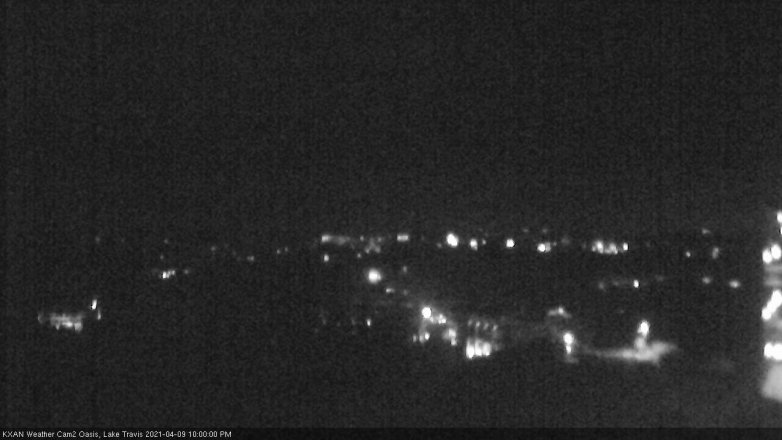 Lake Travis webcam, April 9, 2021 10:00 PM CT