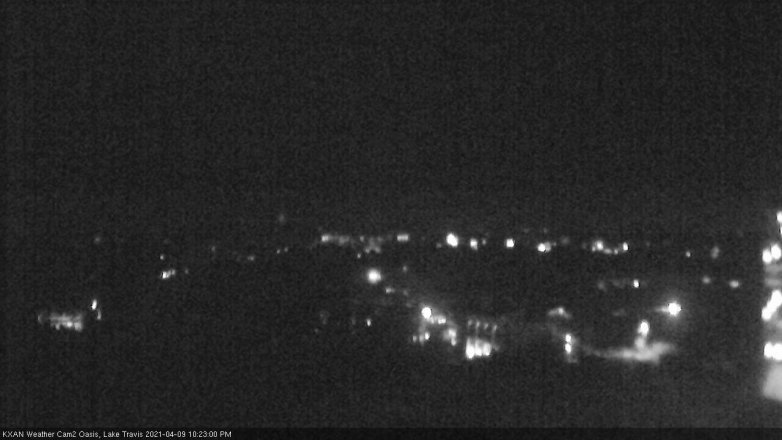 Lake Travis webcam, April 9, 2021 10:25 PM CT