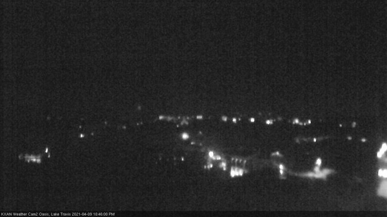 Lake Travis webcam, April 9, 2021 10:45 PM CT