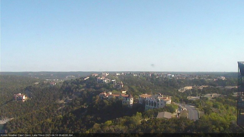 Lake Travis webcam, April 10, 2021 9:45 AM CT