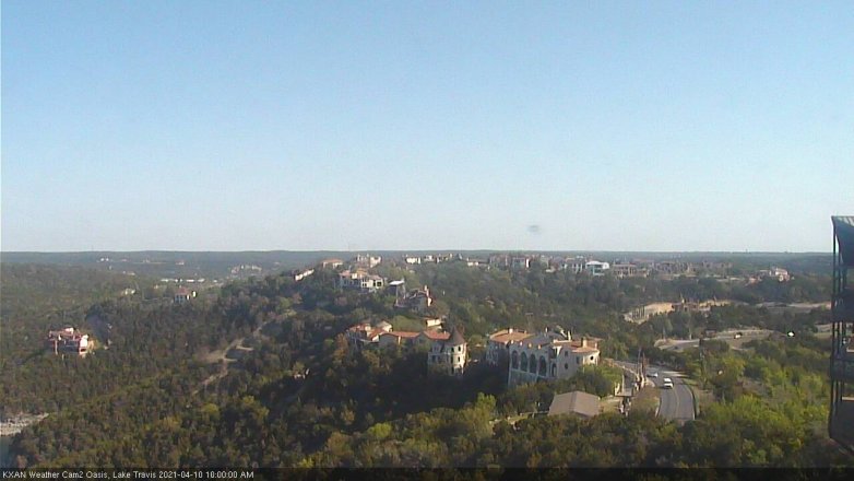 Lake Travis webcam, April 10, 2021 10:00 AM CT