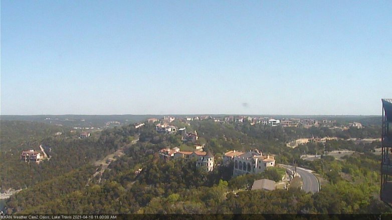 Lake Travis webcam, April 10, 2021 11:00 AM CT