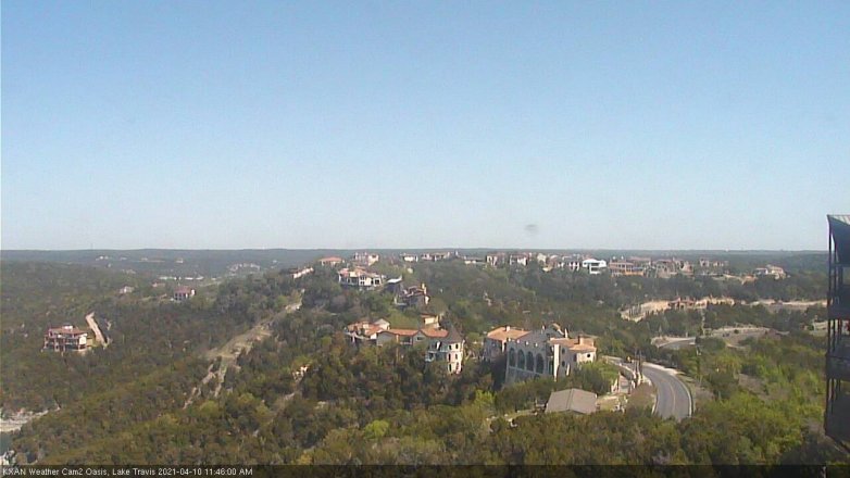 Lake Travis webcam, April 10, 2021 11:45 AM CT