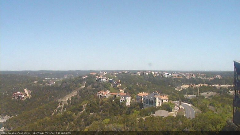 Lake Travis webcam, April 10, 2021 12:45 PM CT