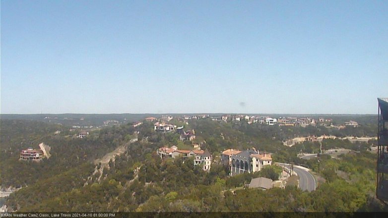 Lake Travis webcam, April 10, 2021 1:00 PM CT