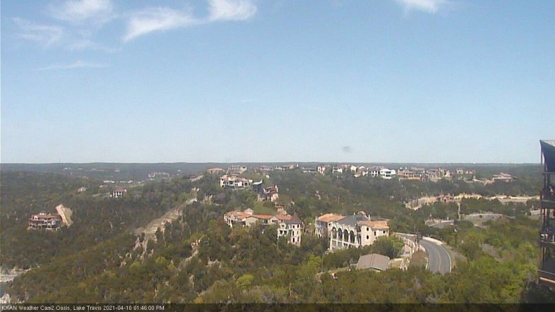 Lake Travis webcam, April 10, 2021 1:45 PM CT