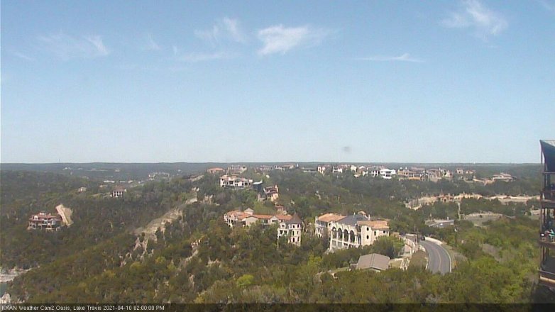 Lake Travis webcam, April 10, 2021 2:00 PM CT