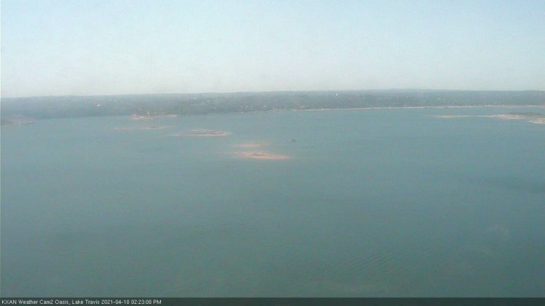 Lake Travis webcam, April 10, 2021 2:25 PM CT
