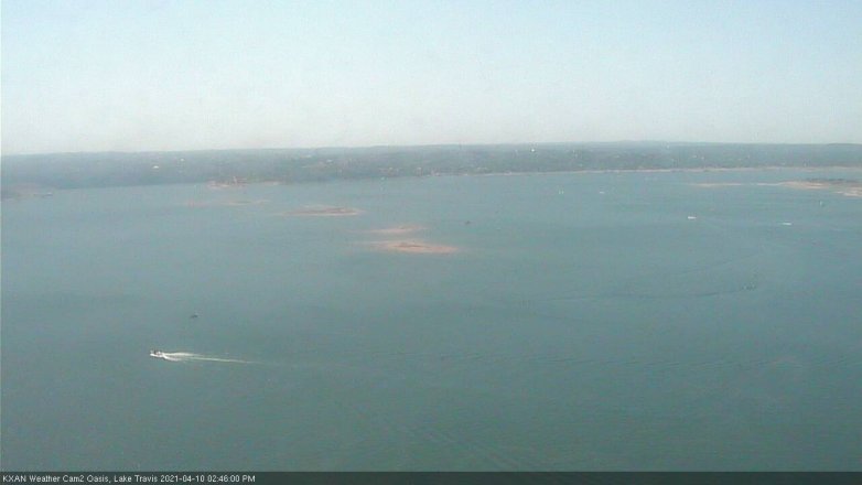 Lake Travis webcam, April 10, 2021 2:45 PM CT