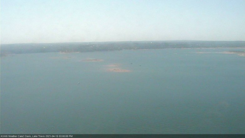 Lake Travis webcam, April 10, 2021 3:00 PM CT