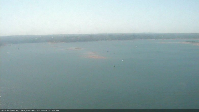 Lake Travis webcam, April 10, 2021 3:25 PM CT