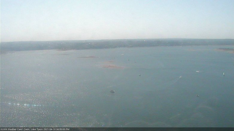 Lake Travis webcam, April 10, 2021 4:00 PM CT