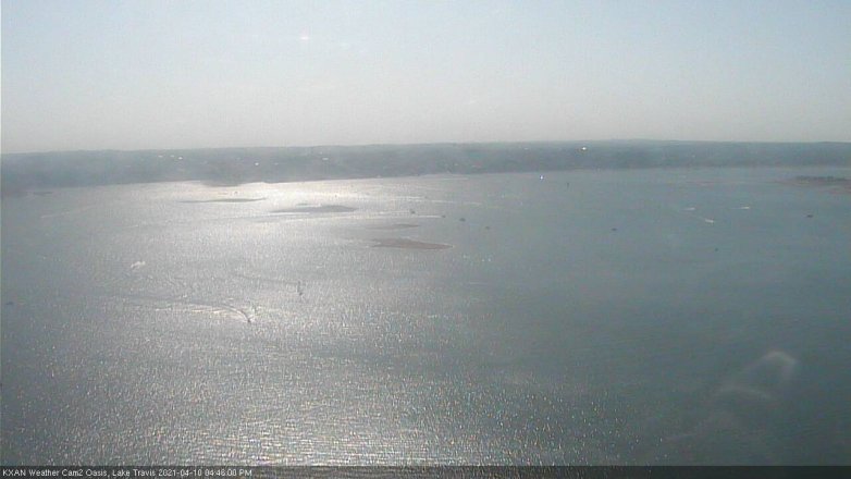 Lake Travis webcam, April 10, 2021 4:45 PM CT