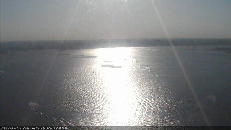 Lake Travis webcam, April 10, 2021 5:45 PM CT