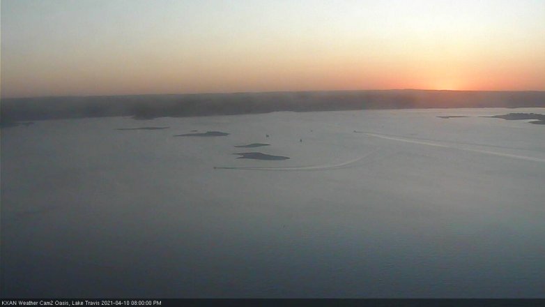 Lake Travis webcam, April 10, 2021 8:00 PM CT