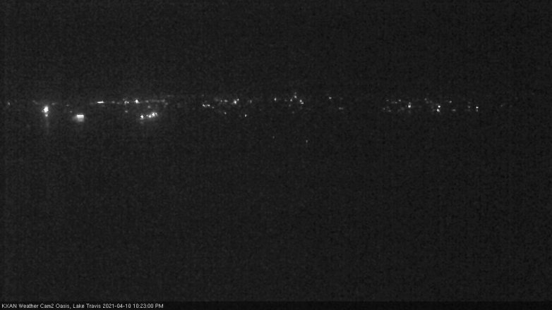 Lake Travis webcam, April 10, 2021 10:25 PM CT