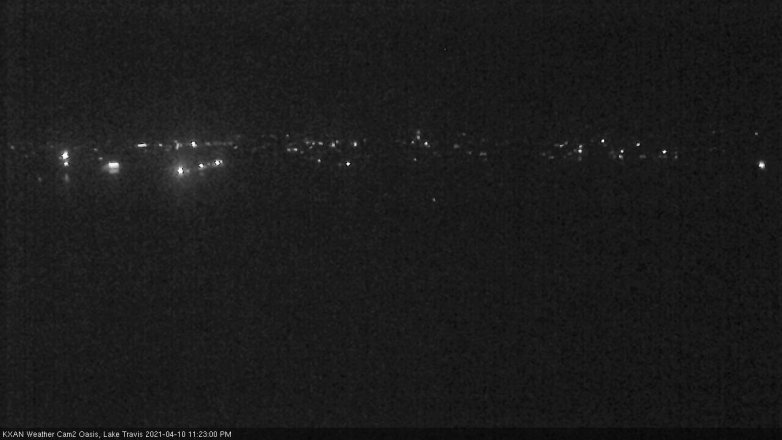 Lake Travis webcam, April 10, 2021 11:25 PM CT