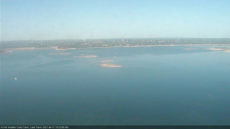 Lake Travis webcam, April 11, 2021 10:25 AM CT