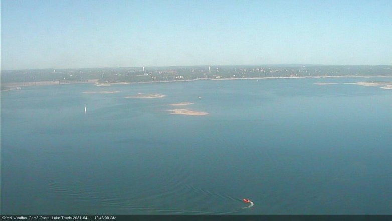 Lake Travis webcam, April 11, 2021 10:45 AM CT