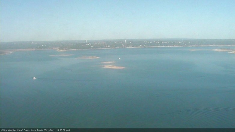 Lake Travis webcam, April 11, 2021 11:00 AM CT