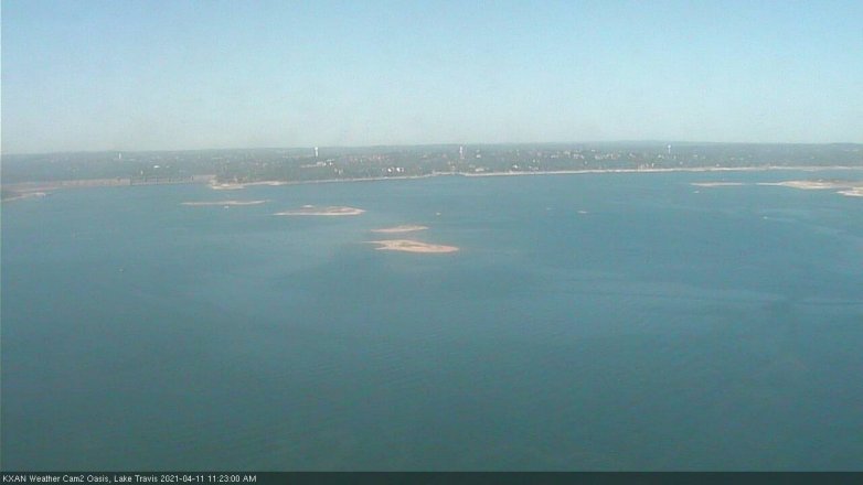 Lake Travis webcam, April 11, 2021 11:25 AM CT