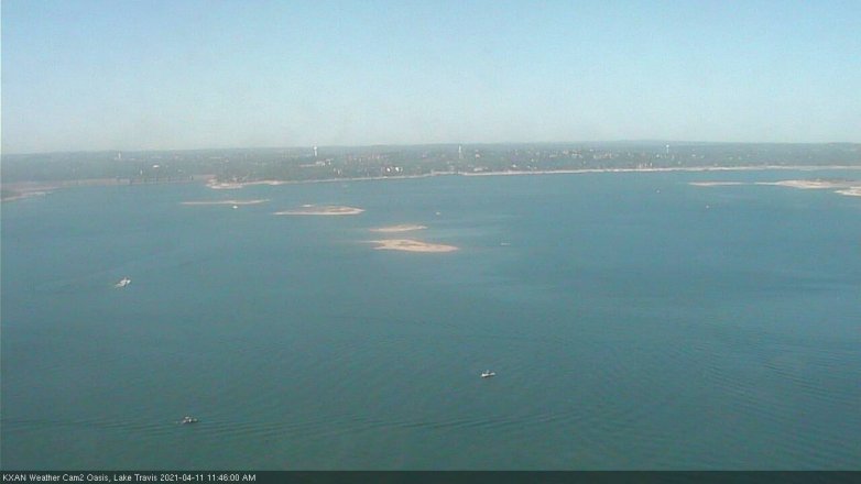 Lake Travis webcam, April 11, 2021 11:45 AM CT