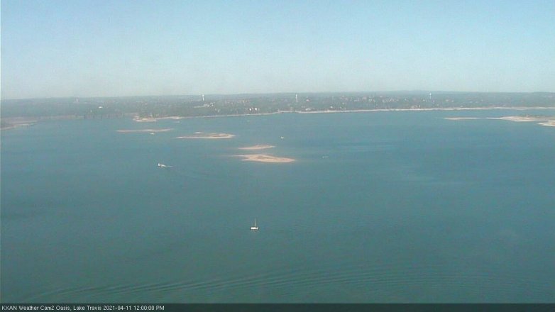 Lake Travis webcam, April 11, 2021 12:00 PM CT