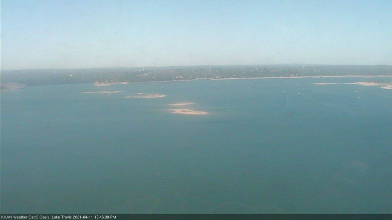 Lake Travis webcam, April 11, 2021 12:45 PM CT