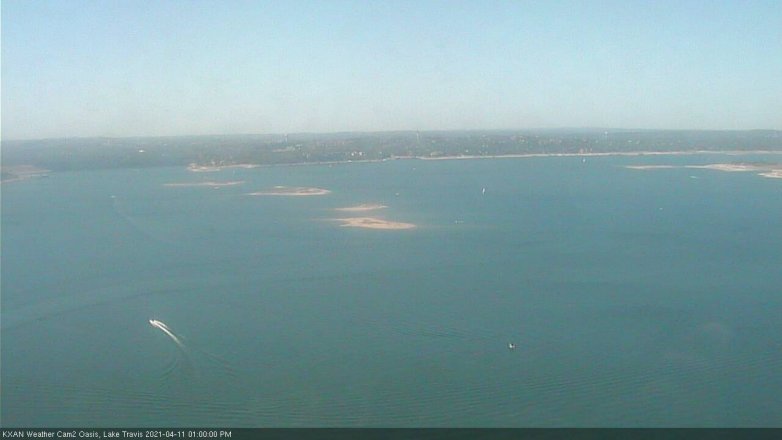 Lake Travis webcam, April 11, 2021 1:00 PM CT
