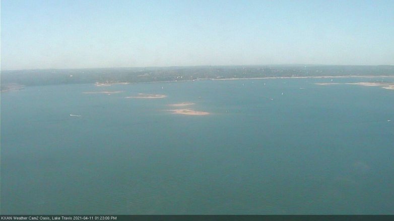 Lake Travis webcam, April 11, 2021 1:25 PM CT
