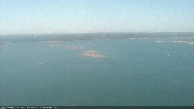 Lake Travis webcam, April 11, 2021 2:00 PM CT