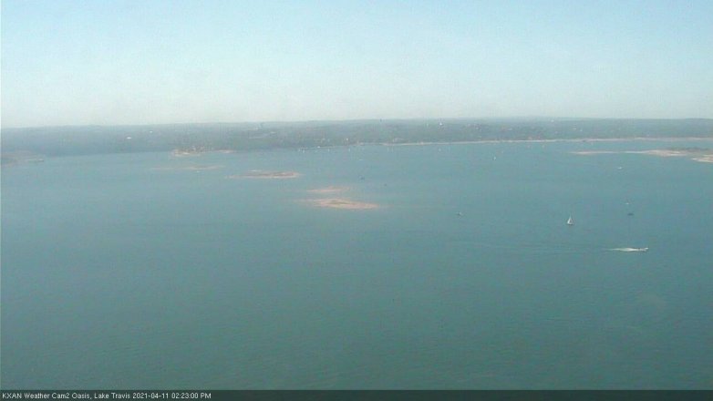 Lake Travis webcam, April 11, 2021 2:25 PM CT