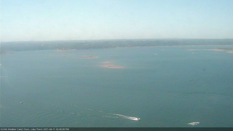 Lake Travis webcam, April 11, 2021 2:45 PM CT